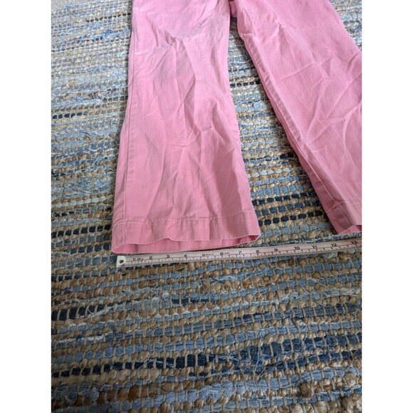 Tommy Hilfiger Cropped Powder Pink Pants Flat Front 10 Mid Rise Pockets - Picture 4 of 7